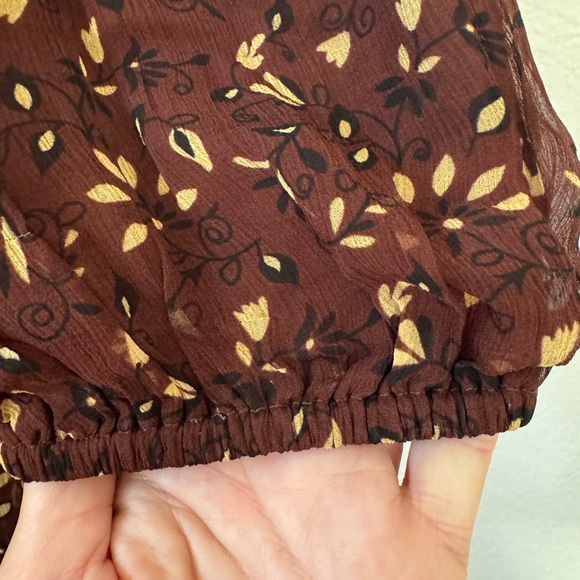 Cleobella Jaslynn Zadia Block Brown Short Mini Dress Tunic Size S Small - Picture 8 of 12